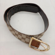 レザーGGキャンバス切替ベルト|GUCCI