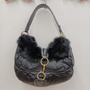 ファー付キルティングバッグ|COACH