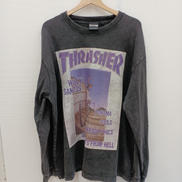 ピグメント加工L/Sカットソー|THRASHER