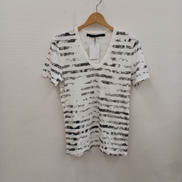 VネックボーダーTEE|NO ID
