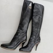 サイドジップポインテッドトゥロングブーツ|HUGO BOSS