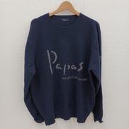 クルーネックウールニット|PAPAS