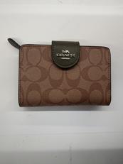 ジップウォレット シグネチャーキャンバス|COACH