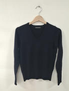 カシミヤVネックニット　三國万里子|MARIKOMIKUNI