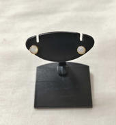 K18ホワイト石ピアス|-