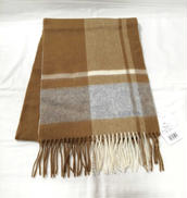 ウールチェック柄マフラー|FURLA