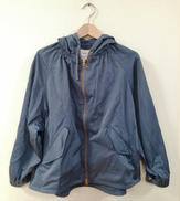 コットンツイルワイドスリーブジップパーカ　カーキ|KHA:KI