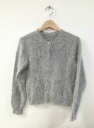 アンゴラ混ビジューボタンカーディガン　アダムエロペ|ADAM ET ROPE