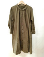 オーガニックコットン前開きロングワンピース　HUIS.|HUIS.