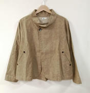 コットンリネンスタンドカラージャケット　VM|VM