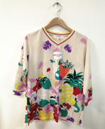 総柄VネックLSカットソー|LEONARD SPORT