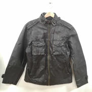 レザージップジャケット|-