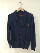 リネンショールカラーカーディガン　バーバリーブラックレーベル|BURBERRY BLACK LABEL