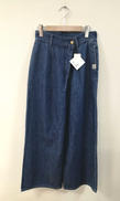リネン混ラップワイドパンツ|RM DENIM