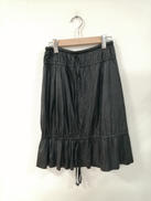 ドローコード付きフェイクレザースカート|MM6 MAISON MARGIELA