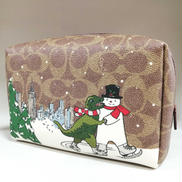 ホリデー エッセンシャル コスメティックポーチ|COACH