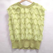 カットジャガードノースリーブカットソー|BOOGIE