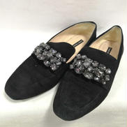 ビジュー付きスエードパンプス|FABIO RUSCONI