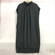 PEダブルクロスフレンチギャザーノースリーブワンピース|ENFORD