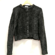 クルーネックラメニットカーディガン|MILA OWEN