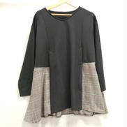 異素材ロングスリーブカットソー|LACOUPE