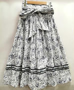 PAISLEY PRINT COTTON LONG SKIR|HER LIP TO