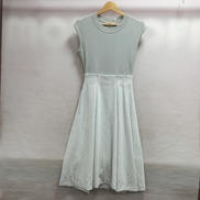 異素材ドッキングノースリーブワンピース|MAGLIE