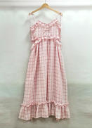 チェックリボンキャミワンピース|MERRY JENNY