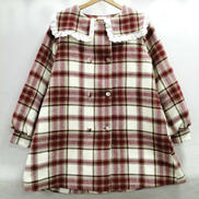 チェックセーラーカラーAラインコート|MERRY JENNY