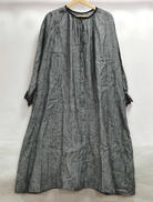 ×KAZUMI 袖レース刺繍デザインリネンワンピース|SAMANSA MOS2