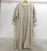 35TH ワンポイント刺繍ピンタックワンピース|SAMANSA MOS2