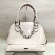 ビジュー付きモノグラムエナメルバッグ|PIUM