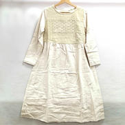 レースパッチワークワンピース|SAMANSA MOS2