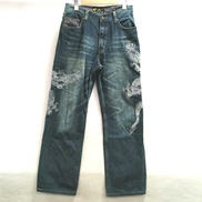 刺繍デニムパンツ|雅結