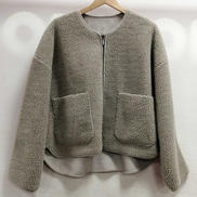 リバーシブルボアジャケット|ZARA