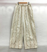 花刺繍パンツ|SAMANSA MOS2
