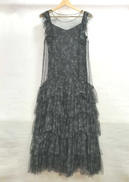 ラインフラワーチュールフリルワンピース|COCODEAL