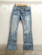 センターラインフレアデニムパンツ|HYSTERIC GLAMOUR