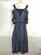 異素材半袖ワンピース|COCODEAL