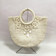 ビジュー付きクラウンレースバッグ|SULCI