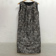 総柄ノースリーブワンピース|LANVIN