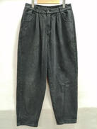 PLEATED BAGGY JEAN|OAK