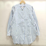 バンドカラーストライプシャツ|CECICA BLUE