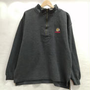 ワンポイント刺繍ハーフジップトップス|LEE