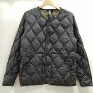 ノーカラーキルティングダウンジャケット|TAION