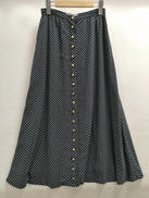 ボタン付きドット柄スカート|INGEBORG