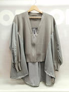 バックロングジップニットカーディガン|OSMOSIS