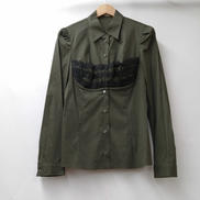 フリルデザインロングスリーブシャツ|PRADA