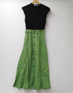 リネンスカートドッキングワンピース|SNIDEL