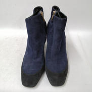 スウェードバイカラーショートブーツ|HERMES